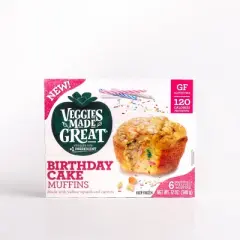Veggies Made Great Frozen Gluten Free Birthday Cake Muffin - 12oz/6ct
