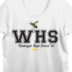 Yellowjackets WHS School Uniform Crew Neck Short Sleeve White Women's T-shirt
