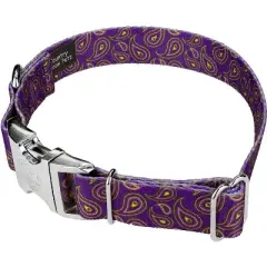 Country Brook Petz Premium Purple Paisley Dog Collar