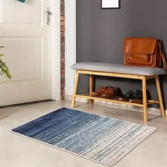 Area Rug Modern Ombre Rug Contemporary Gradient Throw Carpet for Bedroom Solid Accent Rug Non-Shedding Living Room Rug