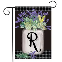 Briarwood Lane Everyday Garden Flag 12x18 For Outdoor Farmhouse Monogram Letter R Garden Flag Flags For Outside