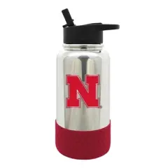NCAA Nebraska Cornhuskers 32oz Chrome Thirst Hydration Water Bottle