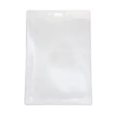SICURIX Vinyl Badge Holder, Vertical, 4-1/2" x 6-3/4", Pack of 100