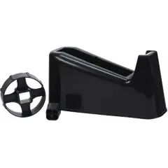 School Smart Tape Dispenser with Interchangeable 1 and 3 Inch Cores, Black