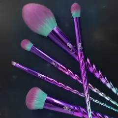 MODA Brush Mythical Sky Traveler 5pc Makeup Brush Kit, Includes Blush, Complexion, and Crease Makeup Brushes