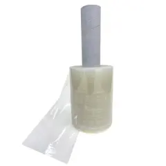 UOFFICE Case of 12 Stretch Wrap - 5" x 1000' x 80G, with Extended Core Handle