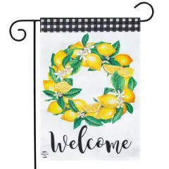 Briarwood Lane Garden Flag 12x18 For Outdoor Lemon Wreath Summer Burlap For Summer Garden Flag Flags For Outside