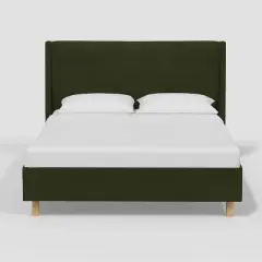 Encino Wingback Platform Bed in Dry Velvet - Threshold&trade; designed with Studio McGee
