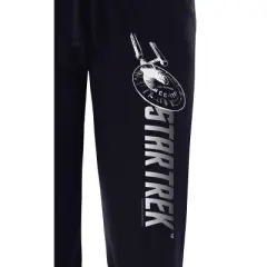 Star Trek Womens' USS Enterprise NCC-1701 Sleep Pajama Pants Black