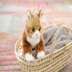 Bearington Collection Manny Plush Stuffed Animal Orange Tabby Maine Coon Cat, Kitten 10.5 inch