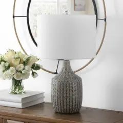 Secia Table Lamp - Grey - Safavieh