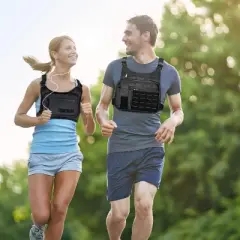 Tactical Chest Bag, Lightweight Running Vest Pack with Phone Holder, Water Resistant Running Chest Backpack for Men Women