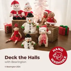 Bearington Baby Nick Christmas Plush, 6 Inch Santa Stuffed Animal, Ideal Christmas Stuffed Santa Claus Doll Gift for Toddlers, Kids