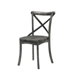 Set of 2 20" Kendric Dining Chairs Rustic Gray - Acme Furniture