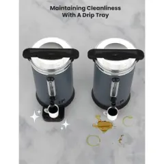Coffee Urn,Gallon Double Wall Commerical Coffee Maker for Buffet Catering Wedding Gathering,Large Capacity Hot Coffee Dispenser