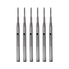 Monteverde Monteverde Ballpoint Pen Refill Broad Point Blue Ink 6 Pack (M443BB)