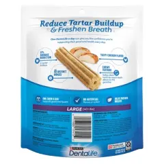 Purina Dentalife Daily Oral Care Chicken Flavor Large Dental and Hard Chew Dog Treats - 7.8oz