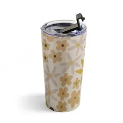 Urban Wild Studio black coffee morning tan Travel Mug 20 oz Stainless Steel Travel Mug - Deny Designs