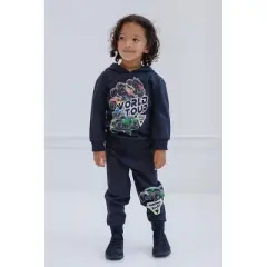 Monster Jam Grave Digger Monster Mutt Megalodon Fleece Pullover Hoodie & Pants Toddler to Big Kid