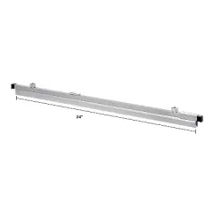 AdirOffice Hanging Blueprint Clamp Holder 26" Silver Aluminum 12/Pack (ADI6026-2) ADI6026--2