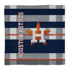 MLB Houston Astros Heathered Stripe Queen Bedding Set in a Bag - 3pc