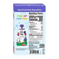 Once Upon a Farm Berry Berry Organic Dairy-Free Kids' Smoothie - 16oz/4ct