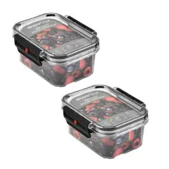 SharpChef Airtight Food Storage Container with Easy locking lids, Date Indicator, Leakproof,BPA-Free (0.45L)