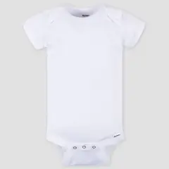 Gerber Baby 4pk Short Sleeve Onesies - White