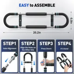 FLYBIRD Twister Arm Trainer, Adjustable Twister Arm Chest Exerciser with 2 Spring for Men & Women, Detachable Power Twister