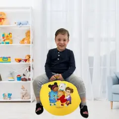 BounceZiez Daniel Tiger's Neighborhood 15" Inflatable Bouncy Hopper Ball with Pump - Yellow