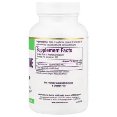 Paradise Herbs V-Glucosamine, Plant Based, 120 Vegetarian Capsules (750 mg per Capsule)