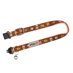 The Worthy Dog Pumpkin Spice Breakaway Adjustable Cat Collar