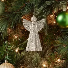 Glittered Angel Christmas Tree Ornament - Wondershop&trade;