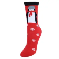 CTM Women's Christmas Holidays Crew Novelty Socks (3 Pair Pack)
