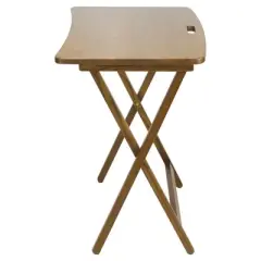 Folding Table with Solid American Red Oak - Flora Home
