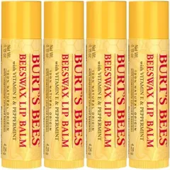 Burt's Bees Natural Origin Beeswax Dry Lip Treatment - 4pk
