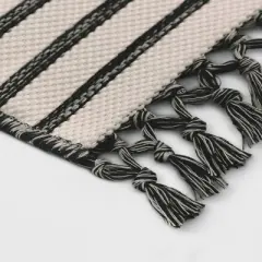 5' x 7' Fringed Stripe Outdoor Rug Ivory - Project 62&trade;