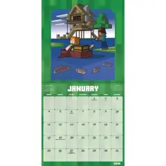 Minecraft 2026 12"x12" Wall Calendar