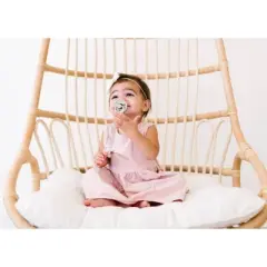 Copper Pearl Bloom Binky Pacifier Clip Set - 3ct