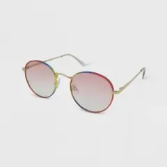 Women's Milky Plastic Round Blue Light Filtering Glasses - Wild Fable&trade; Pink