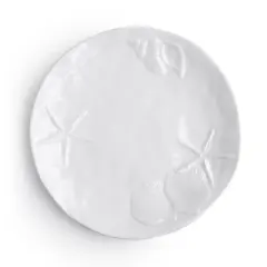 Q Home | Sea Life White 11" Melamine Dinner Plate, Set of 4