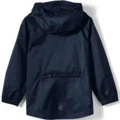 Lands' End School Uniform Big Kids Packable Rain Jacket