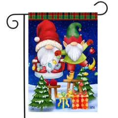 Briarwood Lane Garden Flag 12x18 For Outdoor Christmas Gnomes For Christmas Garden Flag Flags For Outside