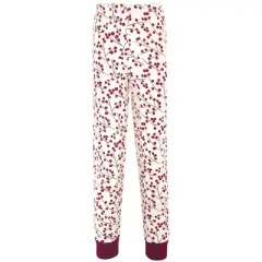 Touched by Nature Toddler and Kids Girl Organic Cotton Tight-Fit Pajama Set, Berry Branch