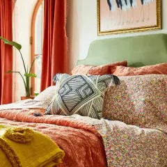 Square Embellished Geometric Decorative Throw Pillow Off-White/Black - Opalhouse&trade; designed with Jungalow&trade;