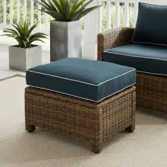 Bradenton Outdoor Wicker Ottoman - Crosley
