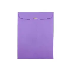 JAM Paper Open End Clasp Catalog Envelope 9" x 12" Violet 100/Box (900906767)