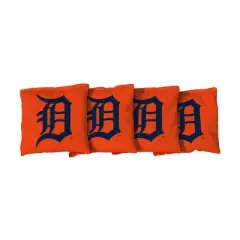 MLB Detroit Tigers Corn-Filled Cornhole Bags Orange - 4pk