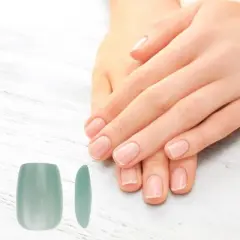 Unique Bargains Women's Full Coverage Fake Nails XS Blue 1 Pc