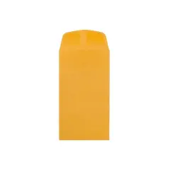 JAM Paper #6 Coin Business Envelopes 3.375" x 6" Brown Kraft Manila 01623992B